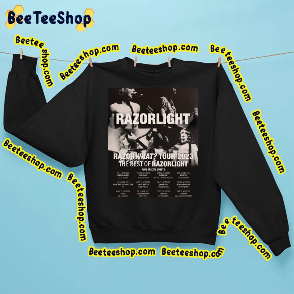 Razor What Tour 2023 The Best Of Razorlight Dates Trending Unisex Sweatshirt