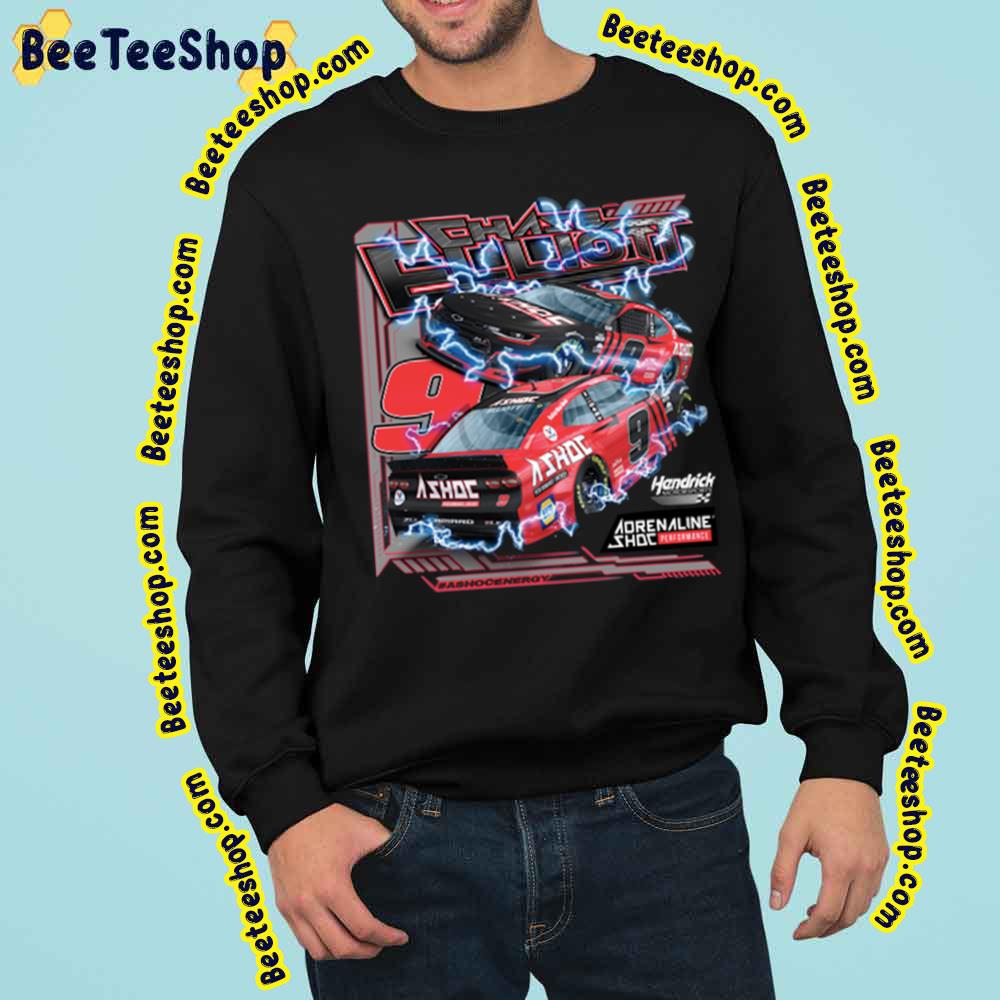 Red Racing Car Of Chase Elliott Racing Retro Art Trending Unisex Sweatshirt