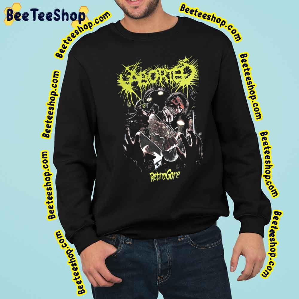 Retro Gore Aborted Death Metal Band Colorful Art Trending Unisex Sweatshirt