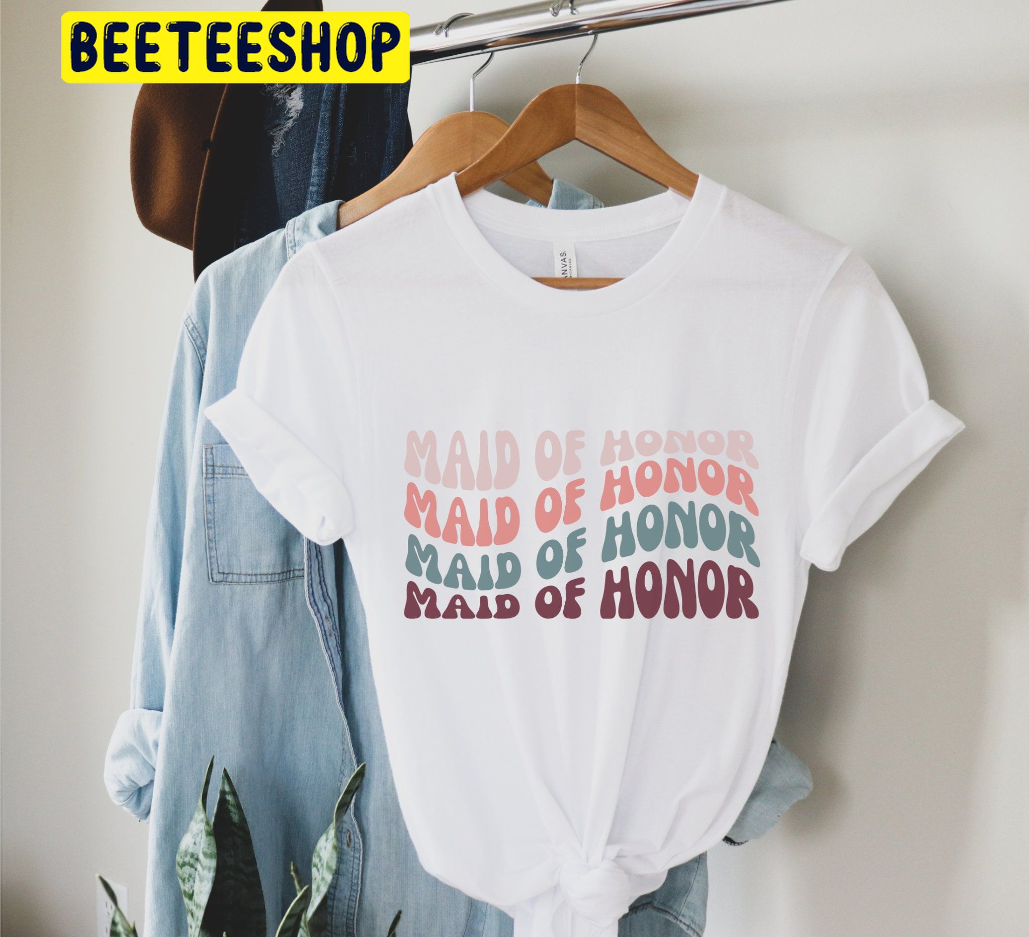 Retro Maid of Honor Vintage Trending Unisex Shirt