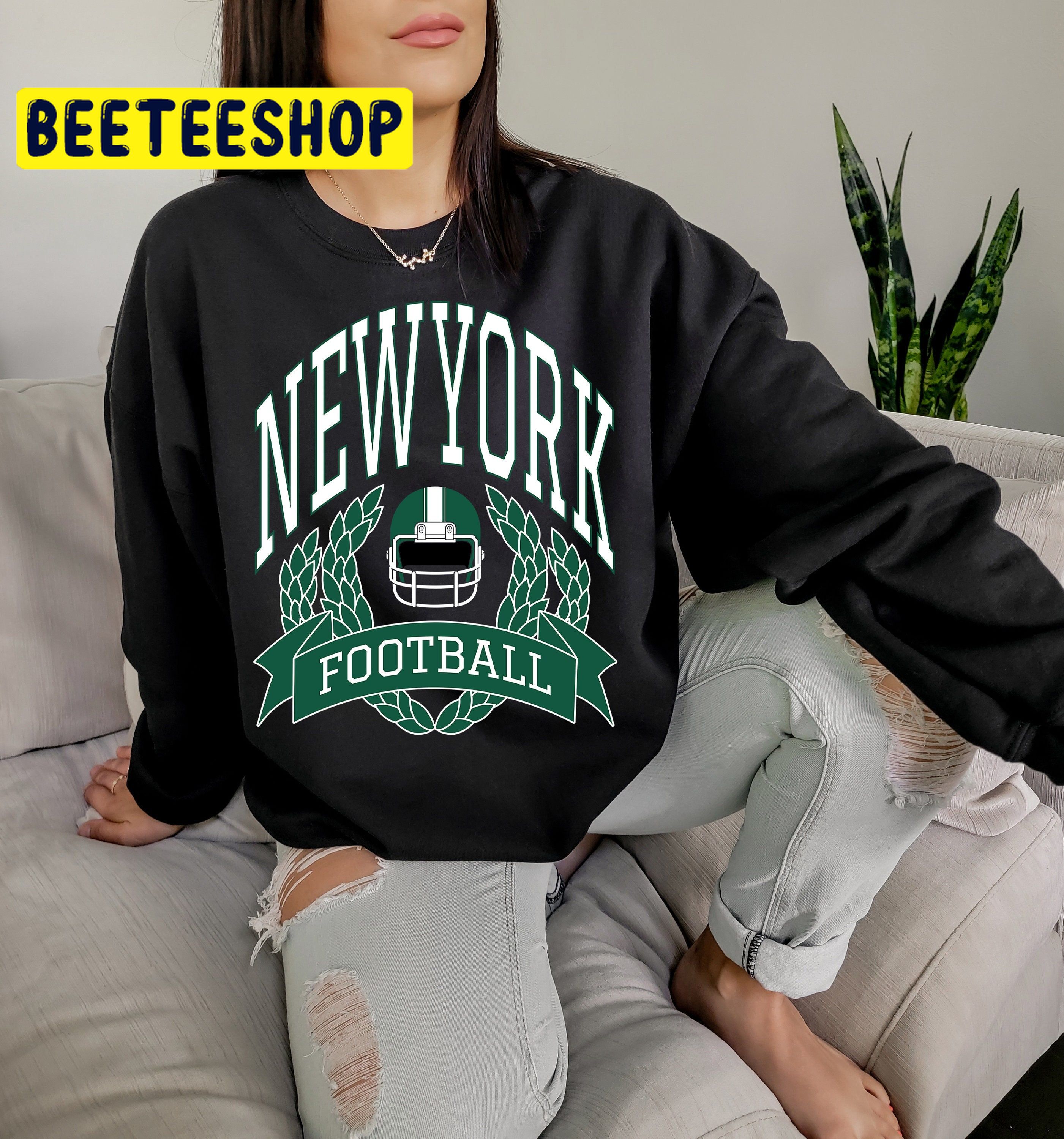 Retro New York Football Game Day Sunday Trending Unisex Shirt