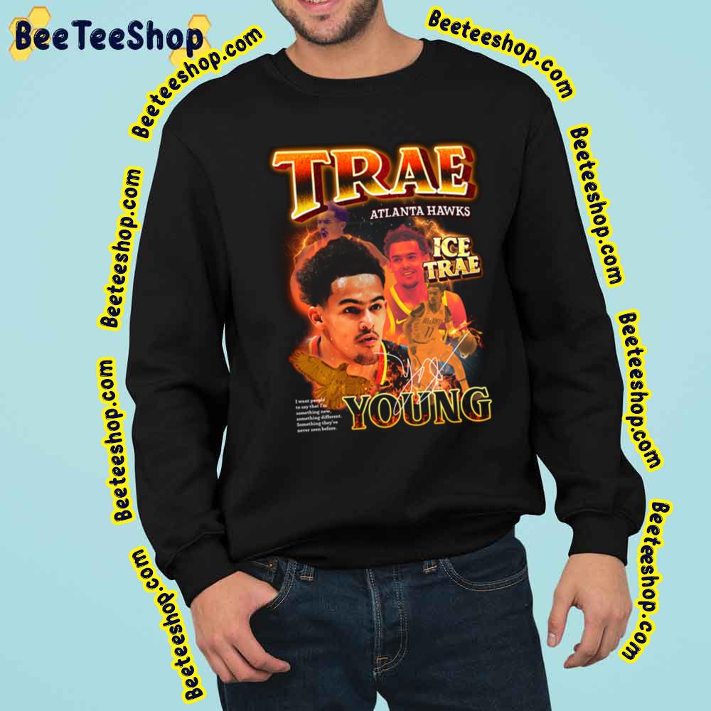 Retro Of Poster Trae Young Vintage Art Basketball Trending Unisex Sweatshirt