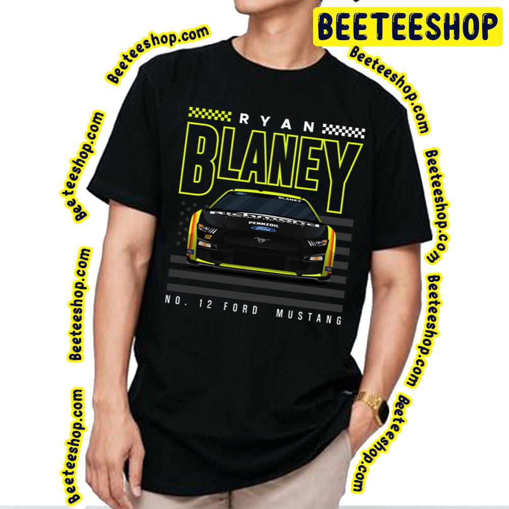 Ryan Blaney Racing Next Gen Mustang Black Racing Car Trending Unisex T-Shirt