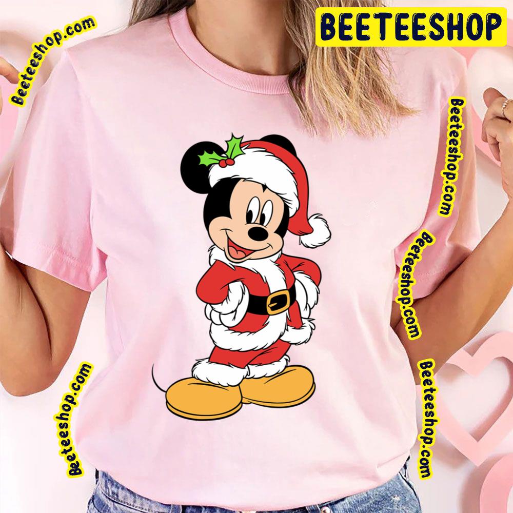 Santa Claus Mickey Mouse Disney Christmas Trending Unisex T-Shirt