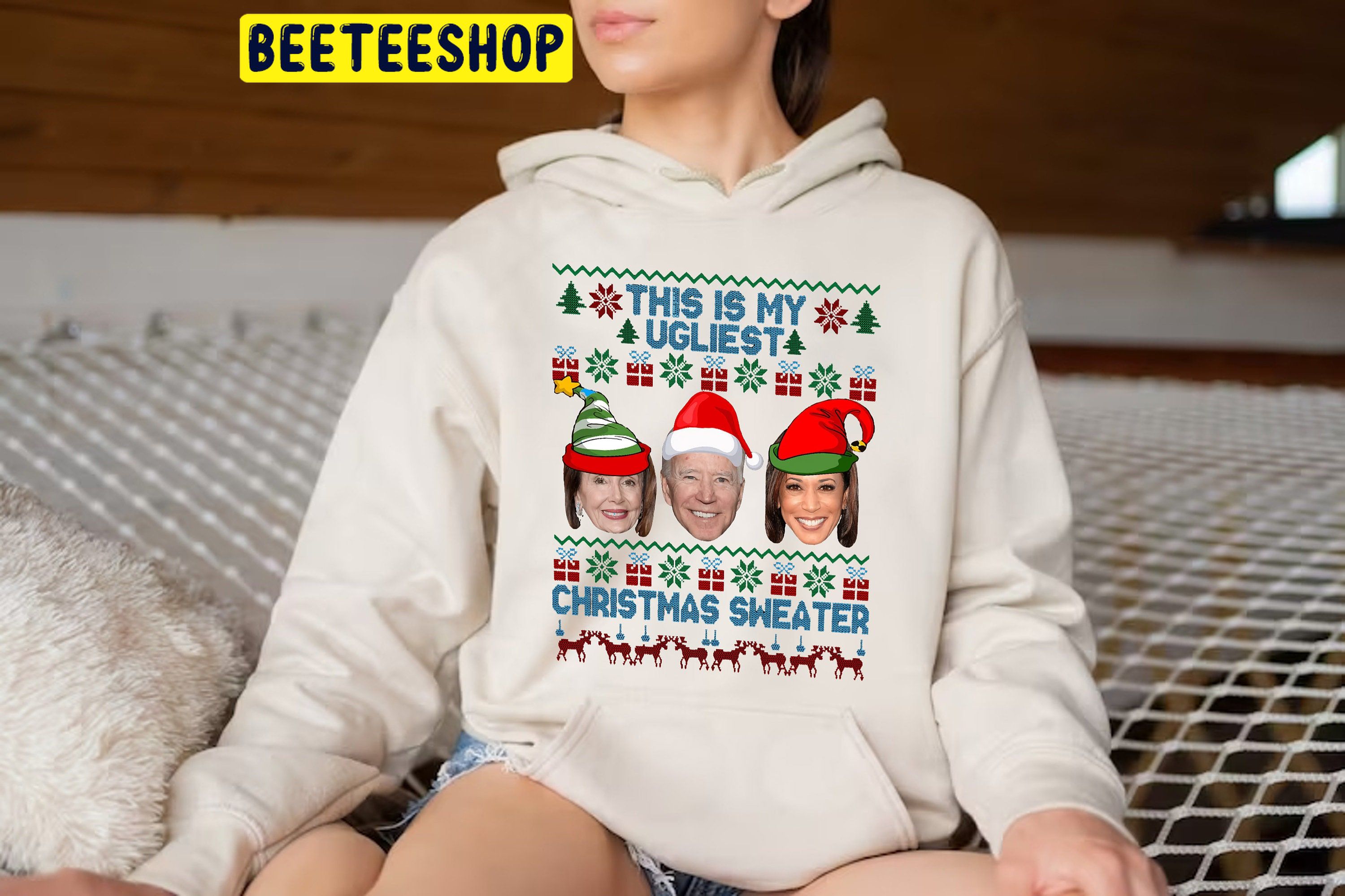 Santa Joe Biden This Is My Ugliest Christmas Trending Unisex Shirt