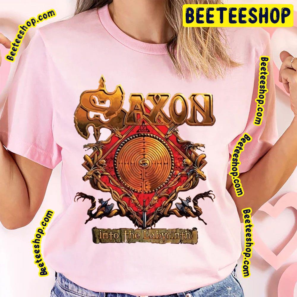 Saxon Band Heavy Metal Into The Labyrinth Art Trending Unisex T-Shirt