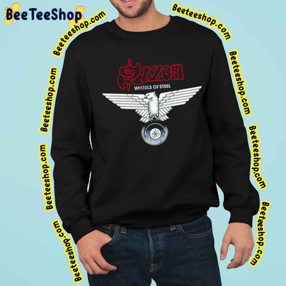 Saxon Band Heavy Metal Wheels Of Steel Trending Unisex Sweatshirt