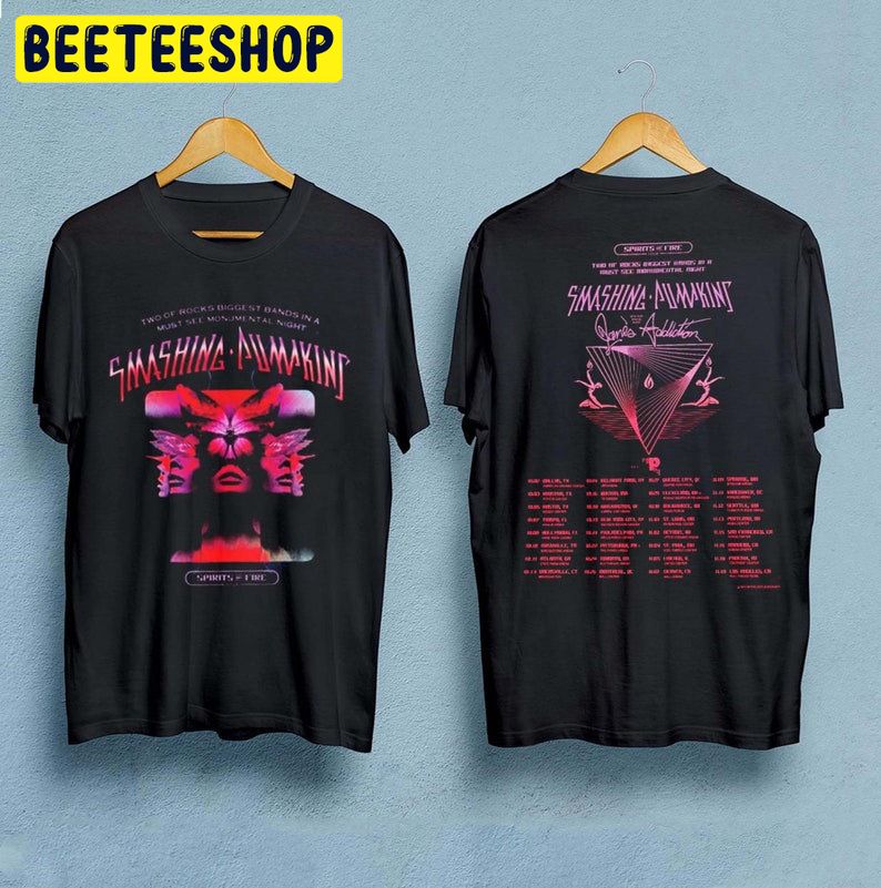 Smashing Pumpkins Spirits On Fire Tour 2022 Double Side Trending Unisex Shirt