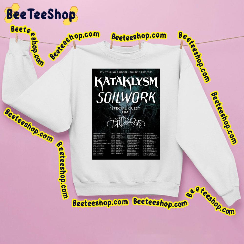 Soilwork Kataklysm Tour 2023 With Dates Trending Unisex Sweatshirt