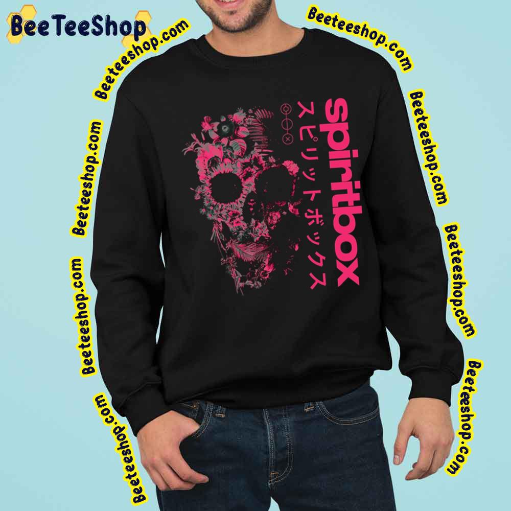 Spiritbox Band Heavy Metal Pink Leaf Flower Skull Trending Unisex Sweatshirt