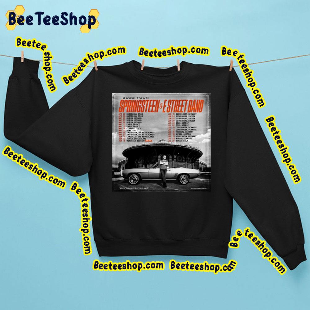 Springsteen And Estreet Band 2023 Tour With Dates Trending Unisex Sweatshirt