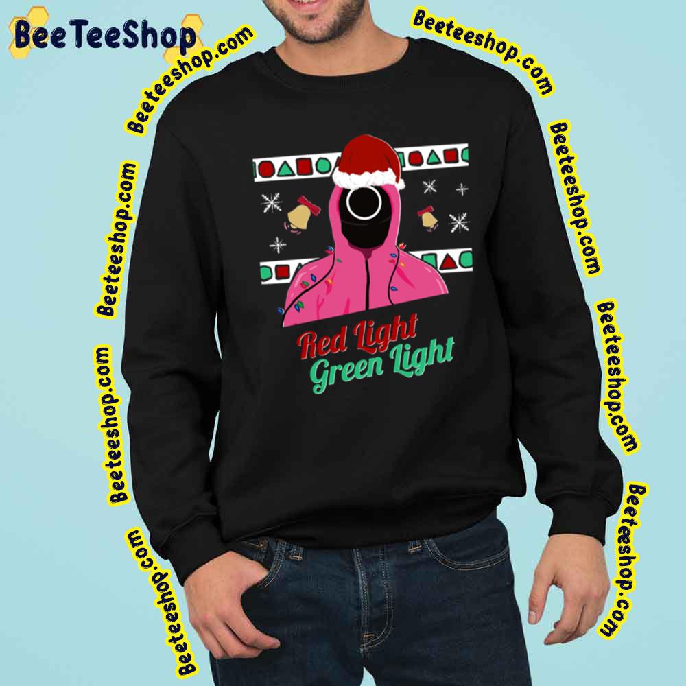 Squid Game Christmas Game Red Light Green Light Pink Trending Unisex Sweatshirt