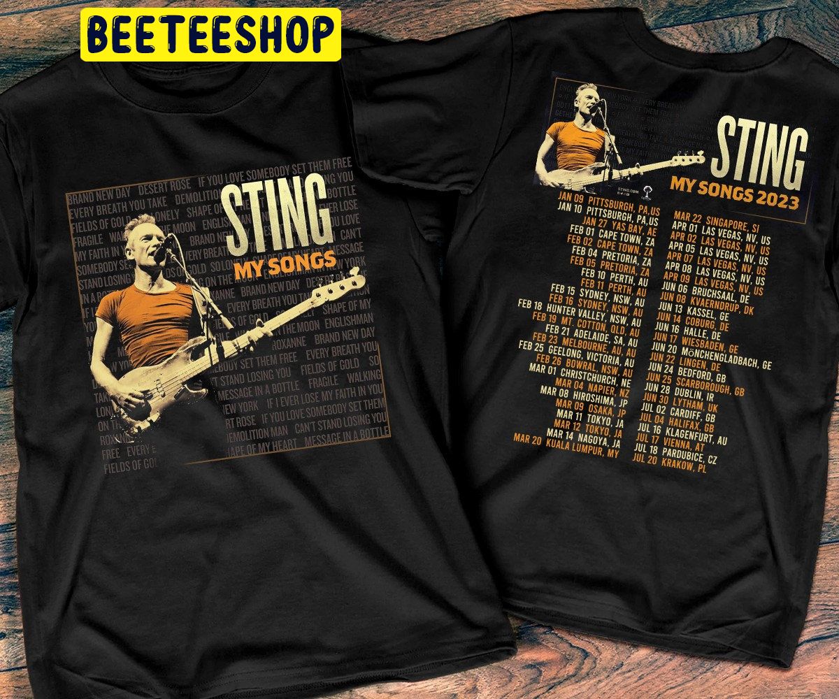 Sting My Songs 2023 World Tour Double Side Trending Unisex Shirt