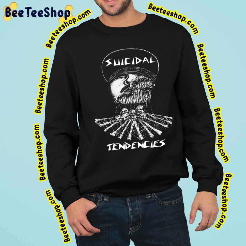 Suicidal Tendencies Thrash Band Skull Black And White Trending Unisex Sweatshirt