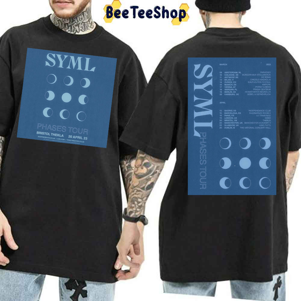 Syml Phases Tour April 2023 With Dates Double Side Trending Unisex Shirt