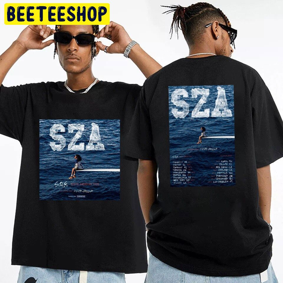 Sza Sos North American Tour 2023 Double Side Trending Unisex Shirt