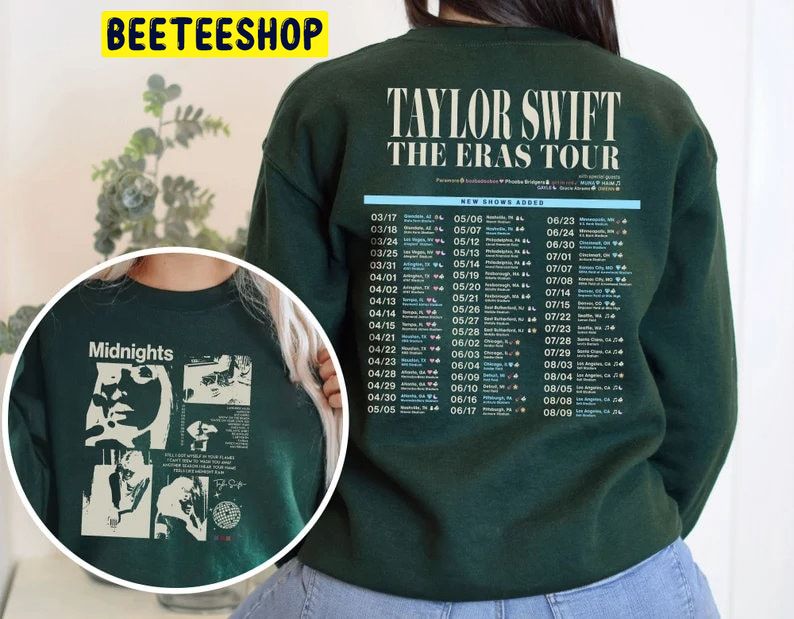 Taylor The Eras Tour 2023 Double Side Trending Unisex Shirt