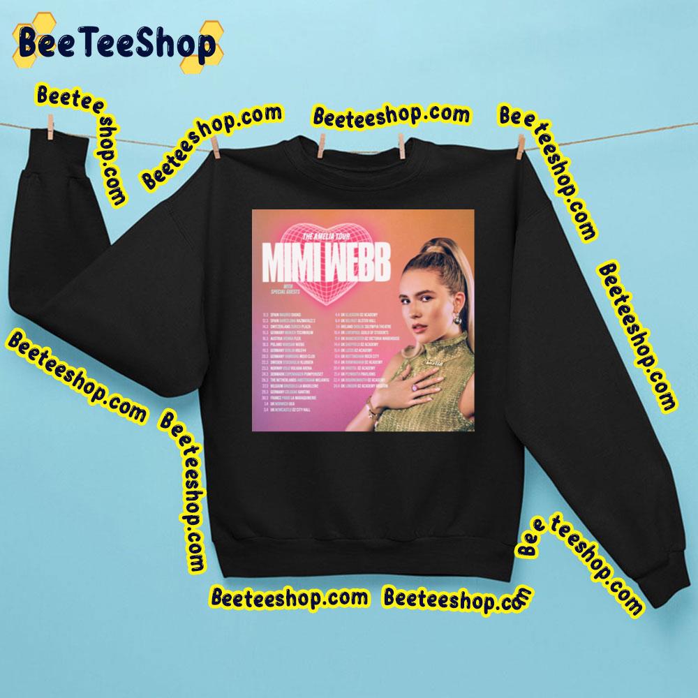 The Amelia Tour Mimi Webb Tour 2023 Dates Trending Unisex Sweatshirt