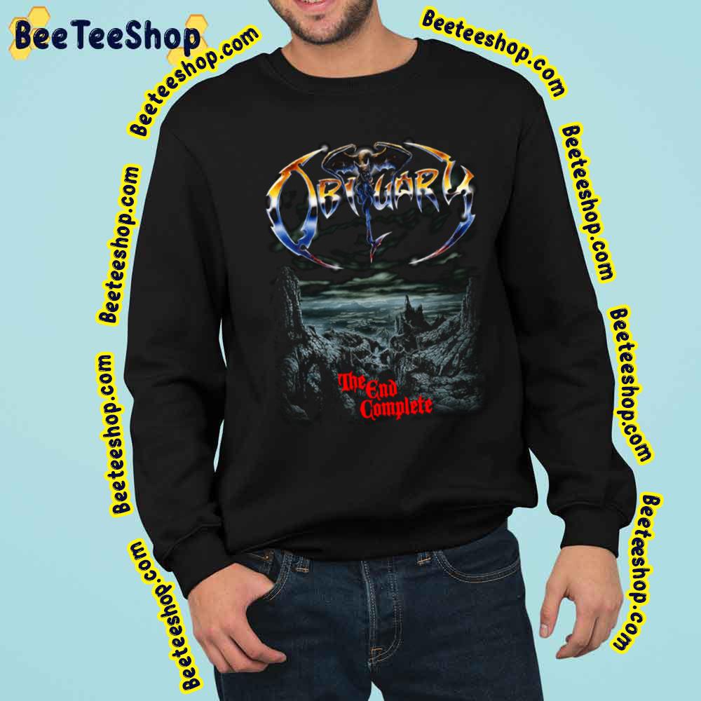 The End Complete By Obituary Death Metal Band Old School Death Metal Trending Unisex Sweatshirt