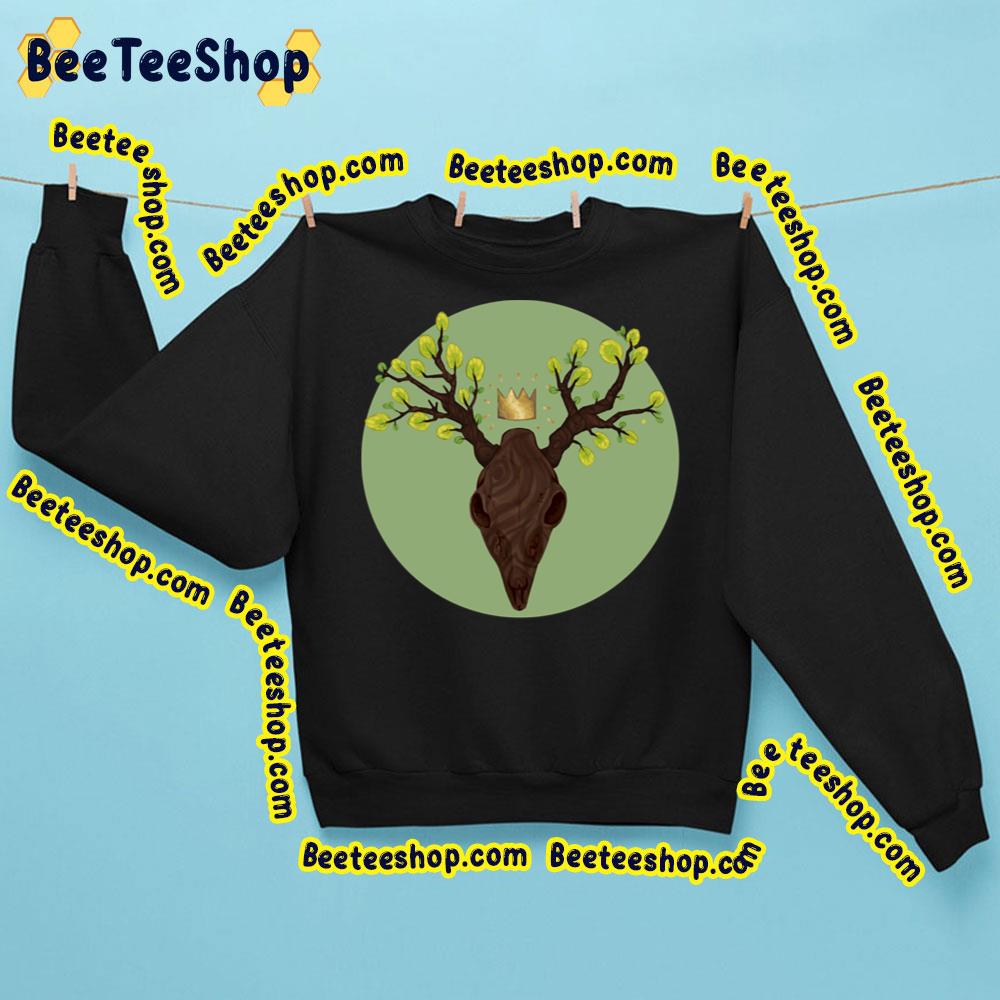 The King Of Deer Flower In Head Funny Art Trending Unisex Sweatshirt