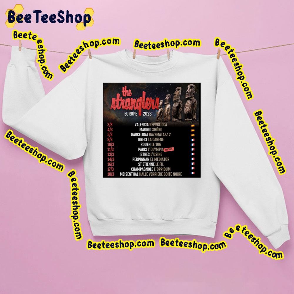 The Stranglers Europe 2023 Tour Dates Trending Unisex Sweatshirt