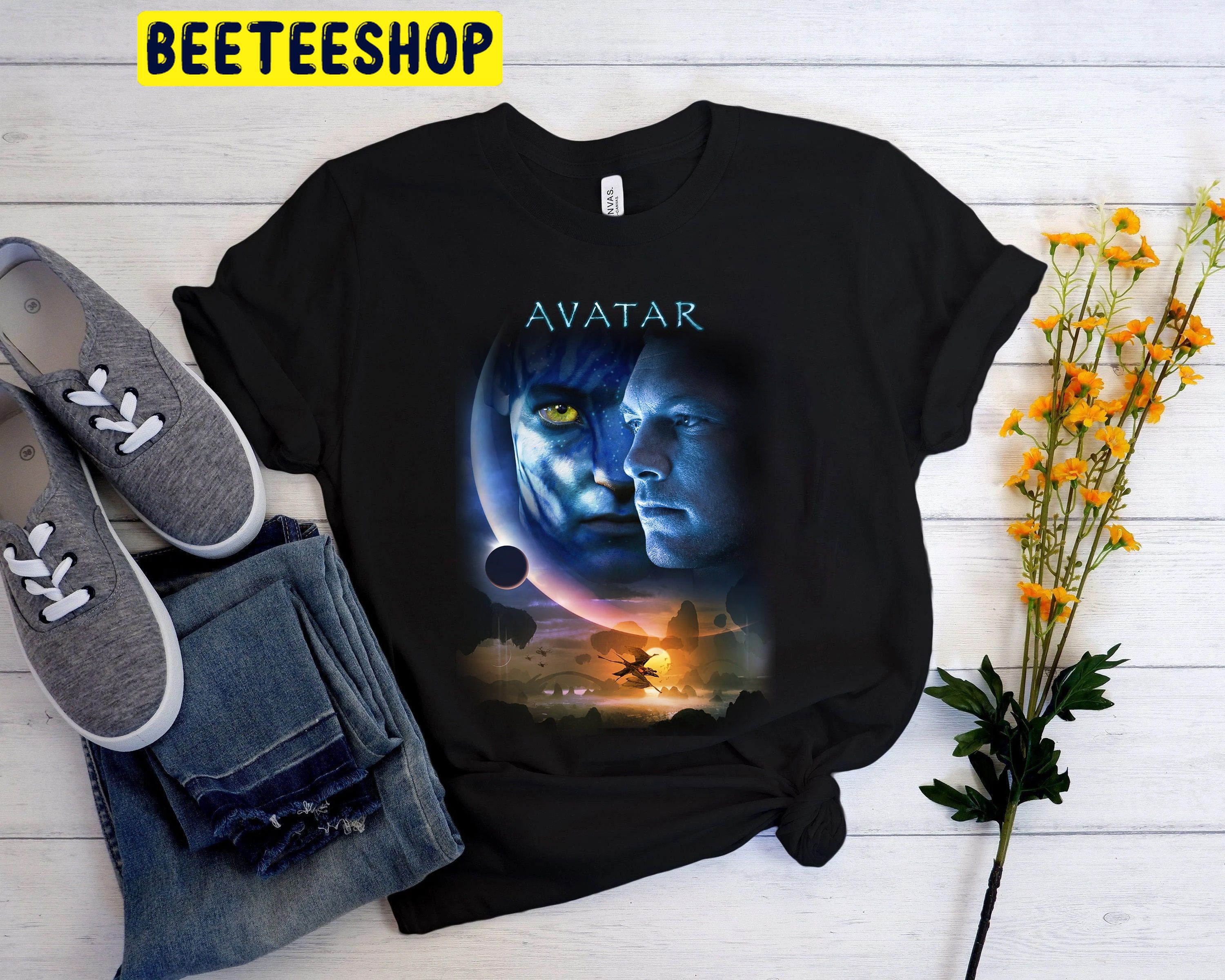 The Way Of Water Avatar Pandora At Night Movie 2022 Trending Unisex Shirt