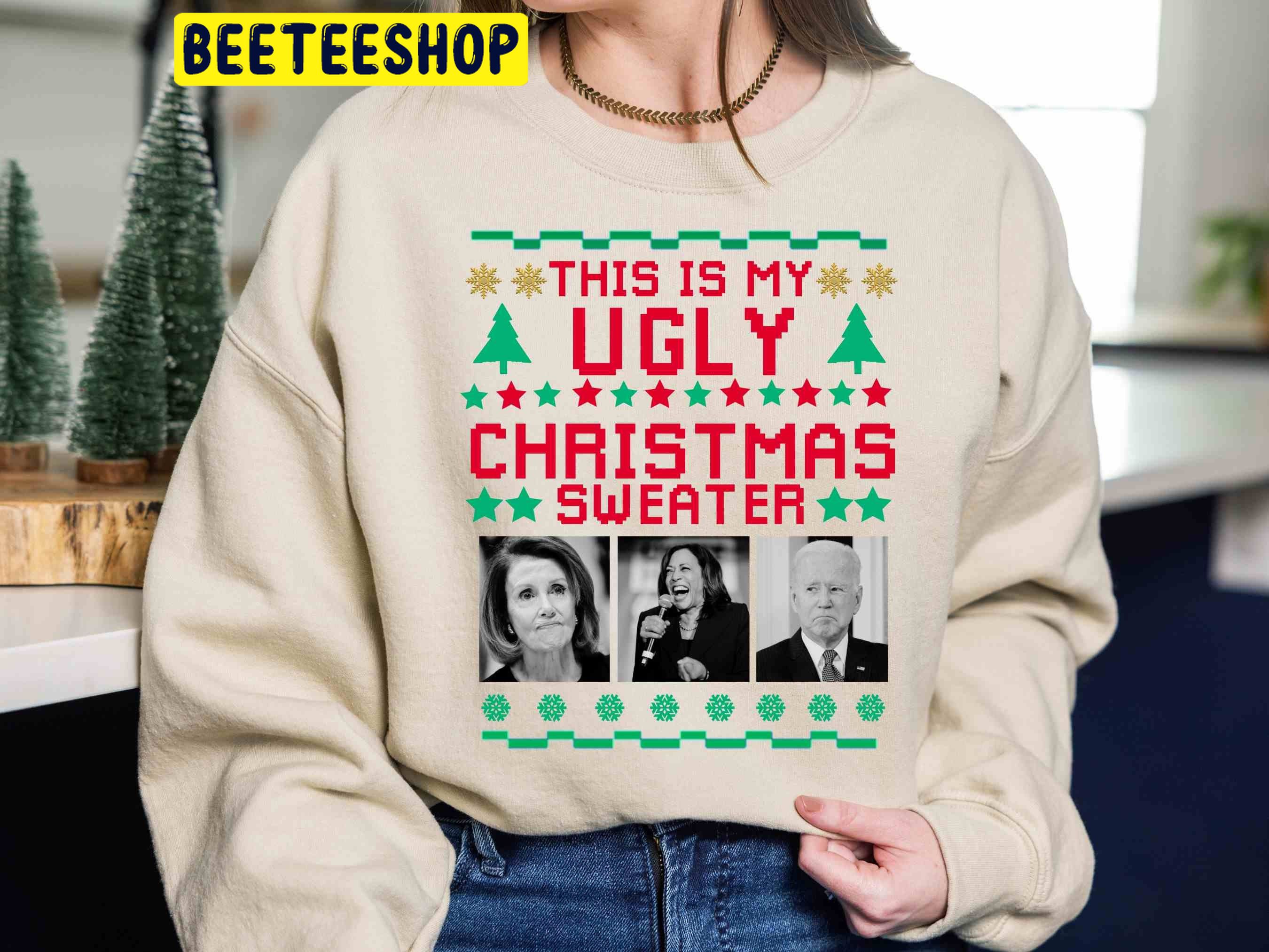 This Is My Ugly Christmas Political Biden Trending Unisex Shirt