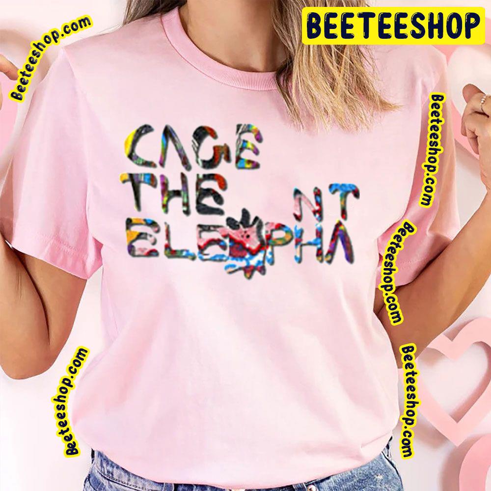 Threecag Show Cage The Elephant Rock Band Color Art Trending Unisex T-Shirt