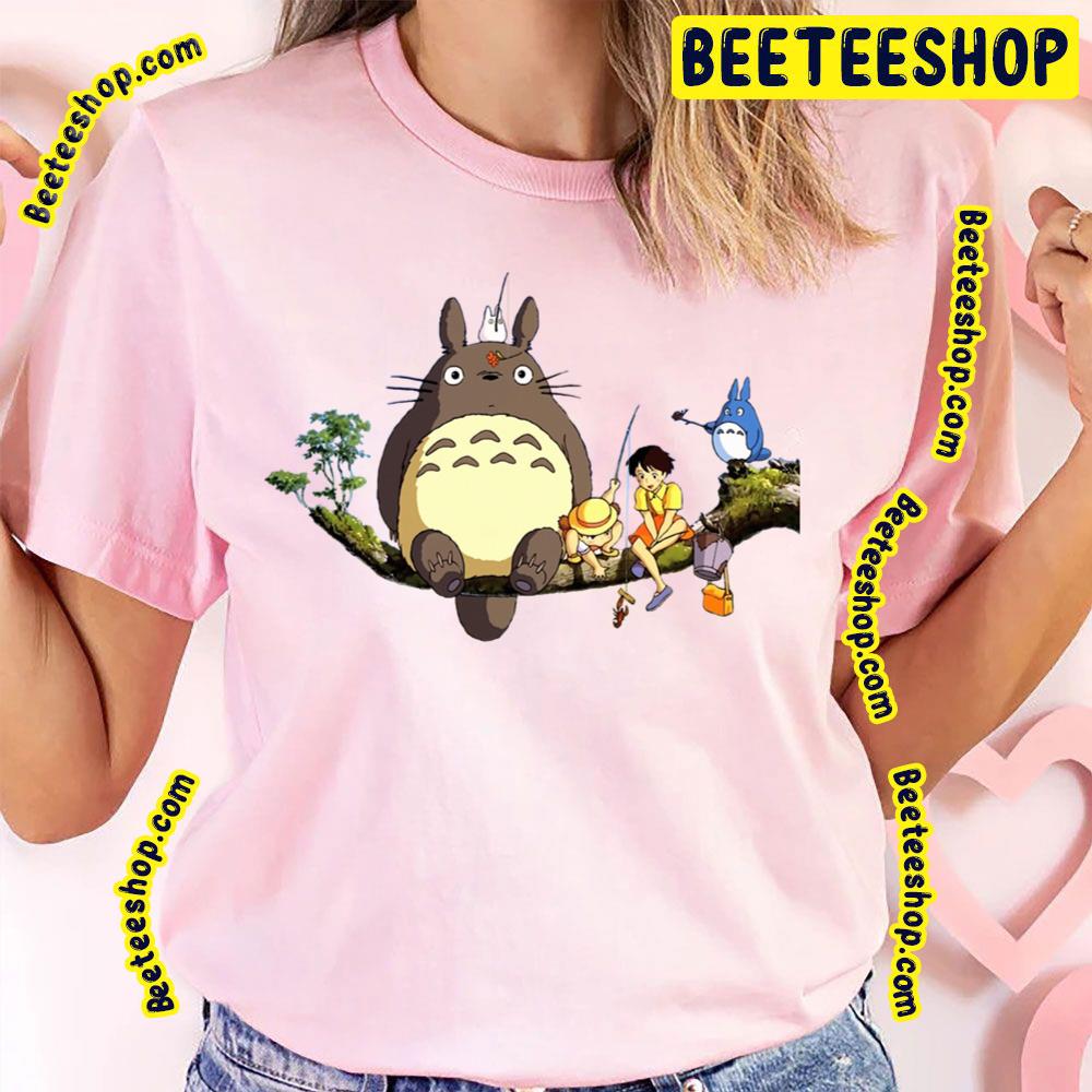 Totoro And Friends Funny Scene Art Trending Unisex T-Shirt