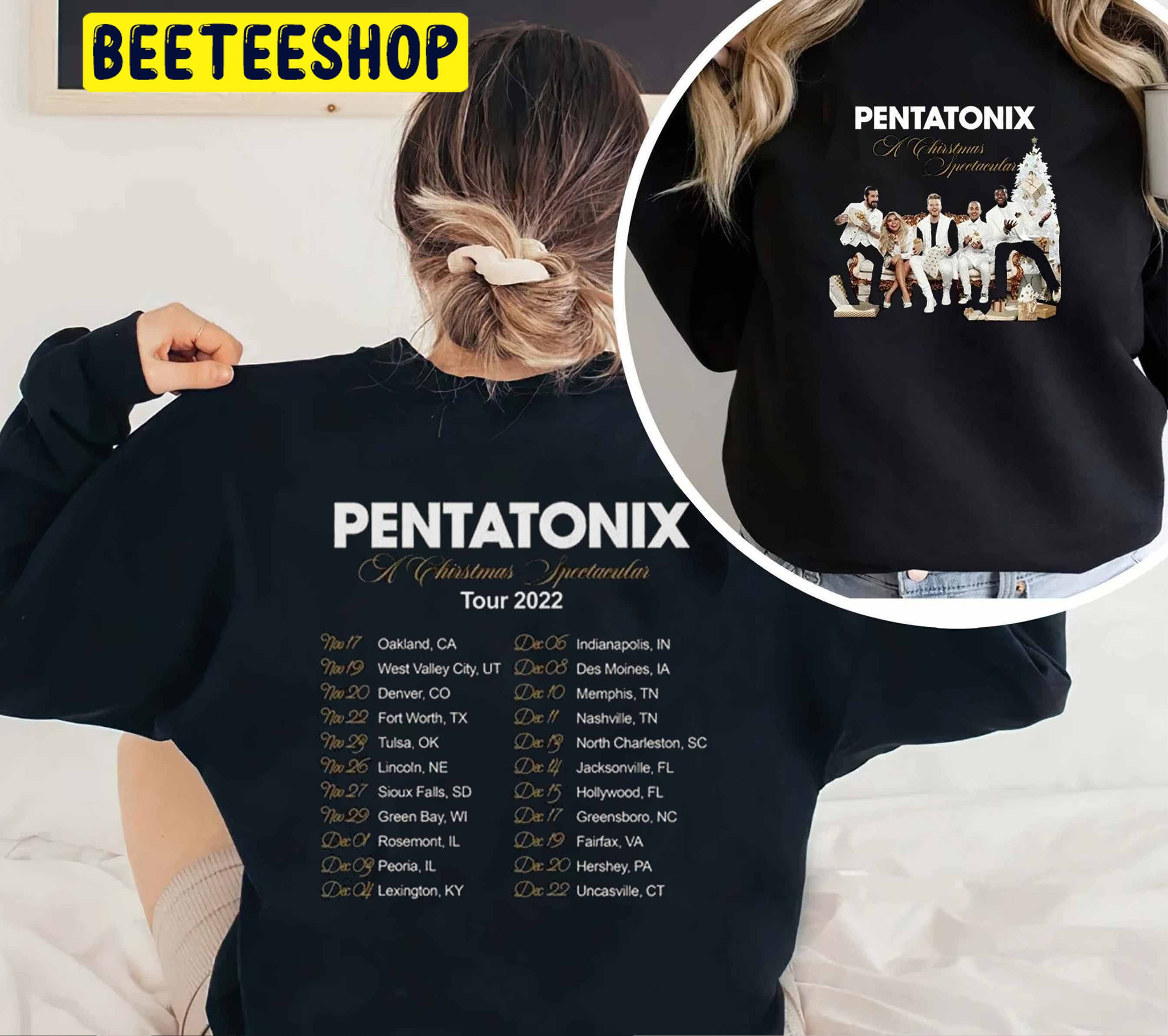 Tour 2022 Pentatonix A Christmas Spectacular Double Side Trending Unisex Shirt