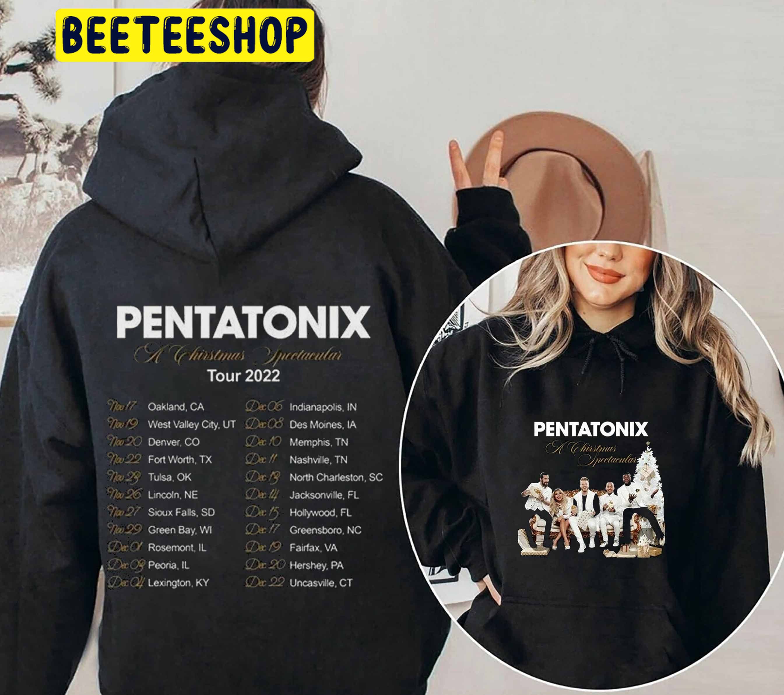 Tour 2022 Pentatonix A Christmas Spectacular Double Side Trending Unisex Shirt