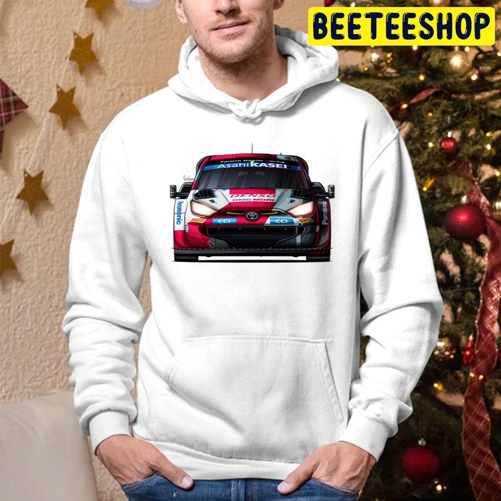 Toyota Gr Yaris Rally Car Vintage Art Trending Unisex Hoodie