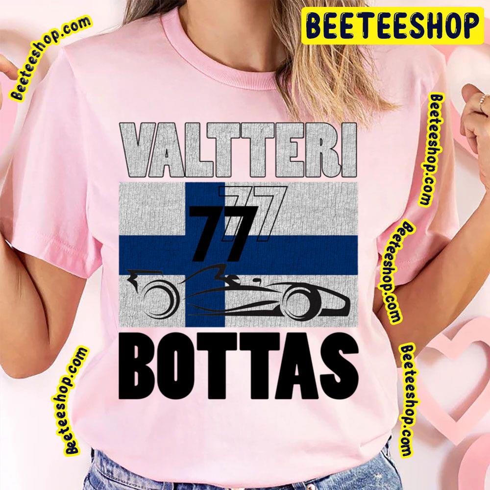 Valtteri Bottas Racing 77 Racing Car Vintage Art Trending Unisex T-Shirt