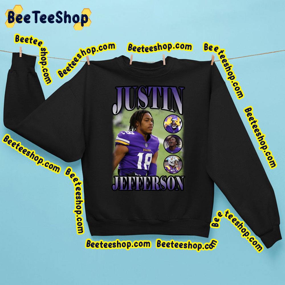 Vintage Bootleg Cool Justin Jefferson Football Trending Unisex Sweatshirt