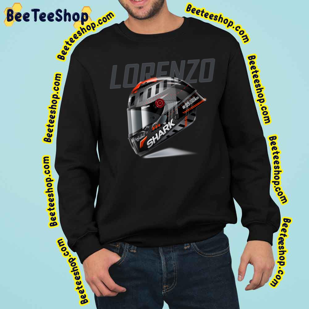 Vintage Helmet Of Jorge Lorenzo Racing 99 Retro Trending Unisex Sweatshirt