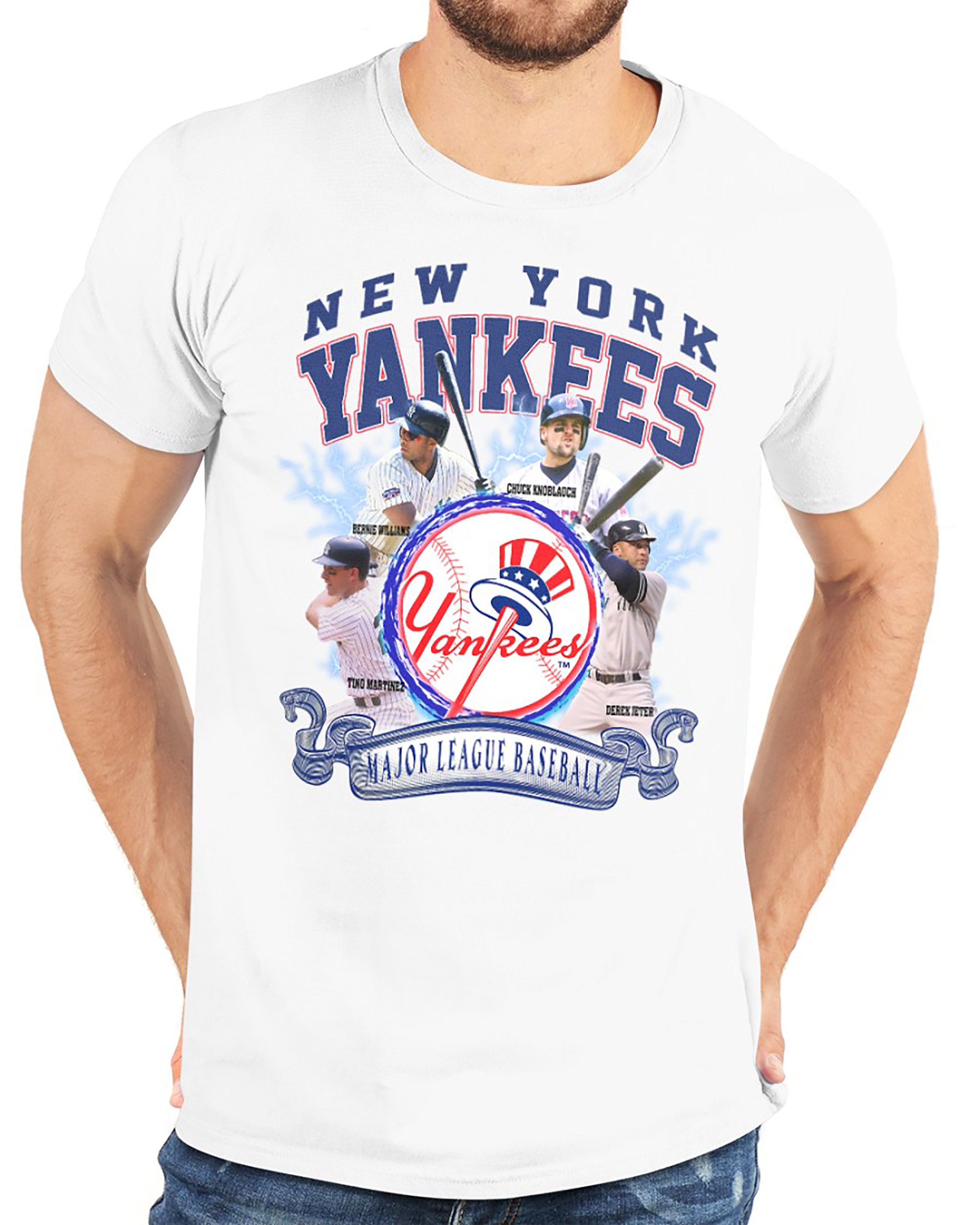 Vintage New York Yankees Jeter Williams Knoblauch Martinez League Baseball Anniversary Trending Unisex Shirt