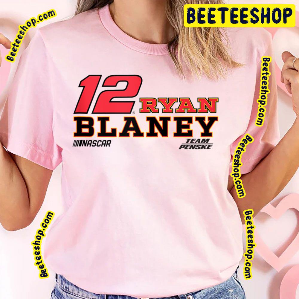 Vintage Retro Art Nascar Ryan Blaney Racing Driver Trending Unisex T-Shirt