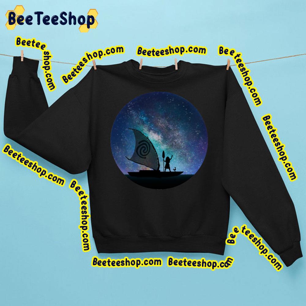 Voyager In Night Beautiful Scene Moana Movie Trending Unisex Sweatshirt