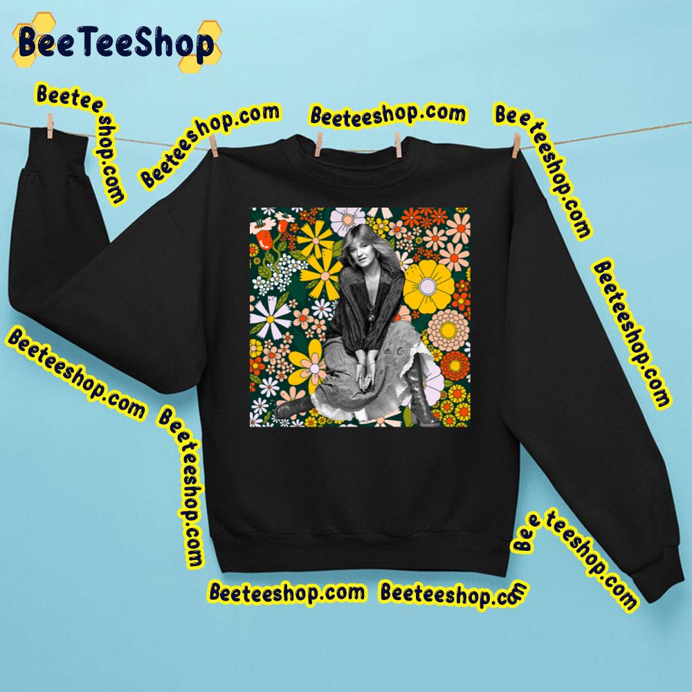 Wallpaper Flower Background Christine Mcvie Colorful Trending Unisex Sweatshirt