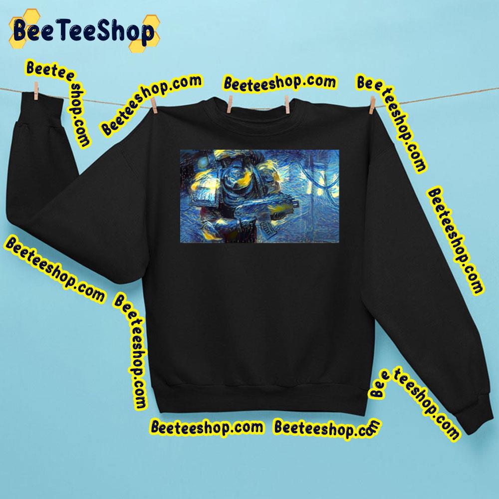 Warhammer Spacemarines Ultramarines Starry Night Trending Unisex Sweatshirt