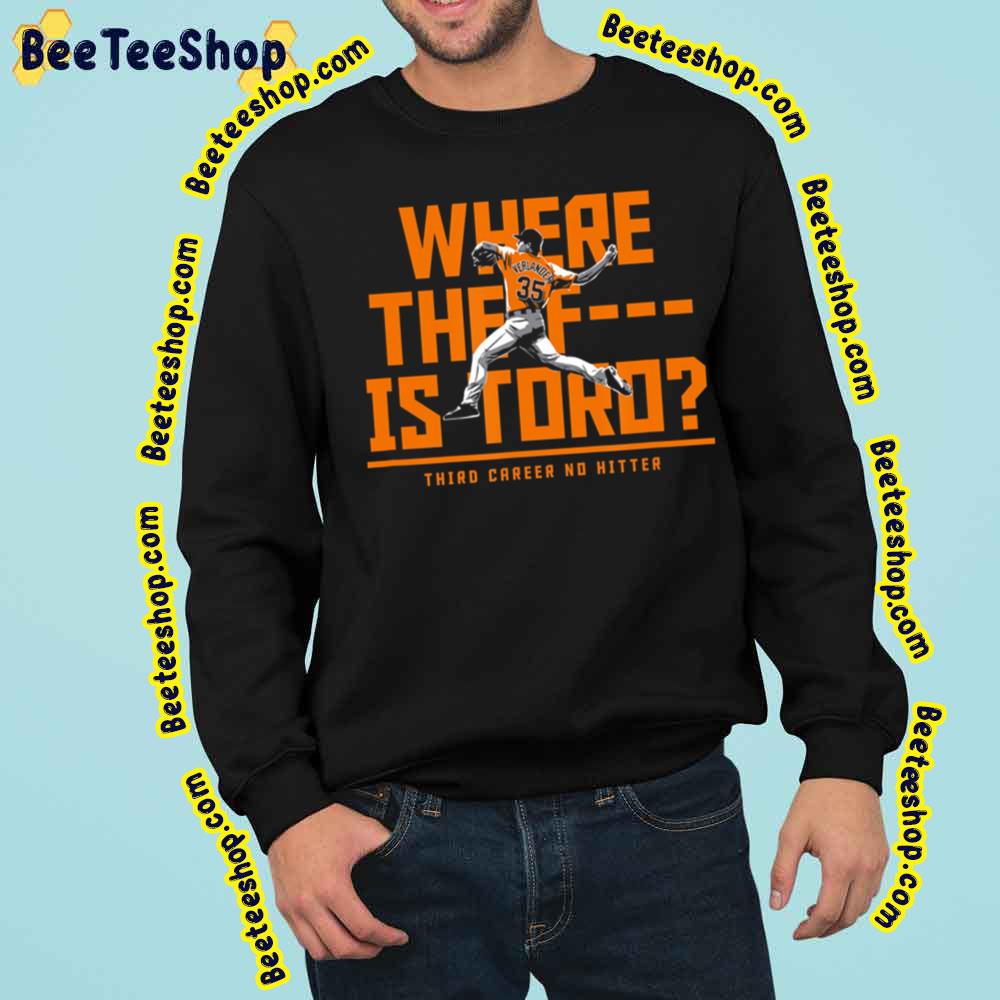 Where The Fuk Is Tord Justin Verlander Vintage Baseball Trending Unisex Sweatshirt