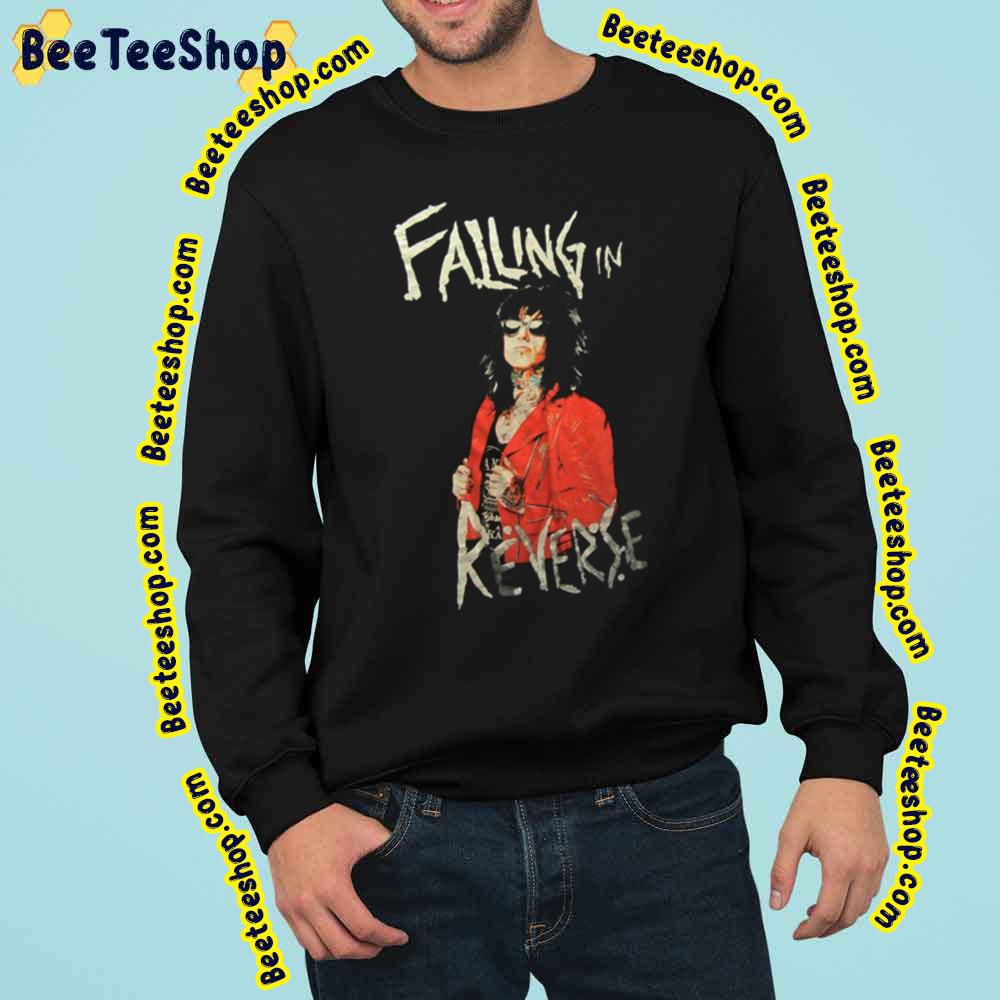 White And Black Falling In Reverse Rock Band Retro Art Trending Unisex Sweatshirt