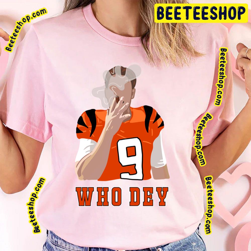 Who Dey Joe Burrow Vintage Funny Art Football Trending Unisex T-Shirt