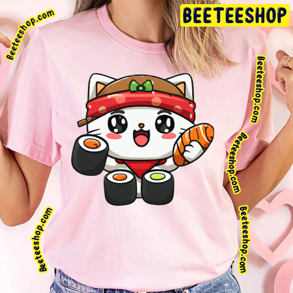 Who Want Sushi Kawaii Cat Trending Unisex T-Shirt