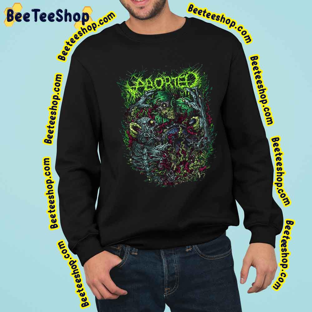 Zombie Monster Art Aborted Death Metal Band Retro Art Trending Unisex Sweatshirt