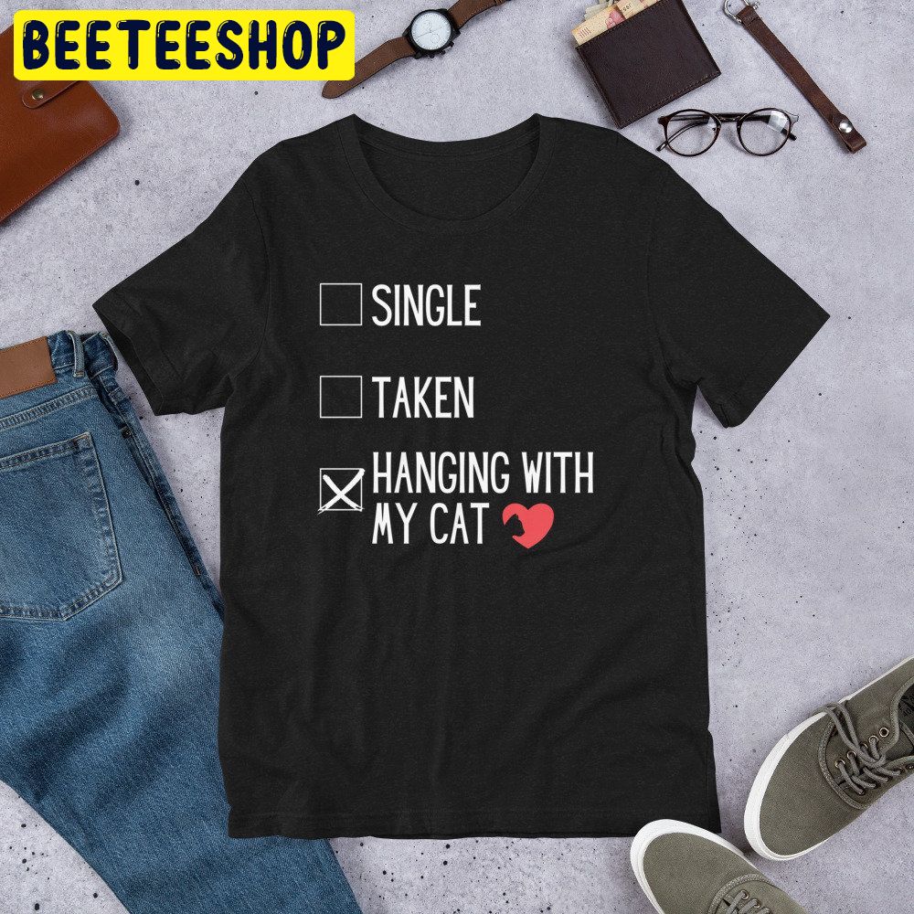 Anti Valentine’s Day Single Cat Owner Trending Unisex Shirt