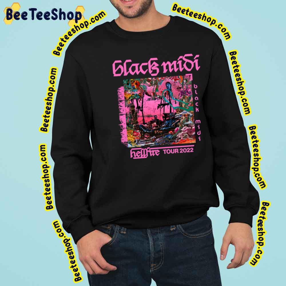 Black Midi Rock Band Black Midi Tour 2022 Trending Unisex Sweatshirt