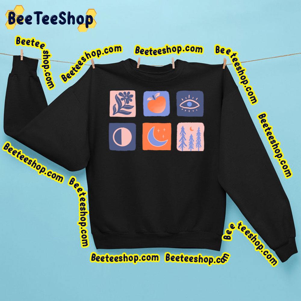 Boho S Peach And Moon Trending Unisex Sweatshirt