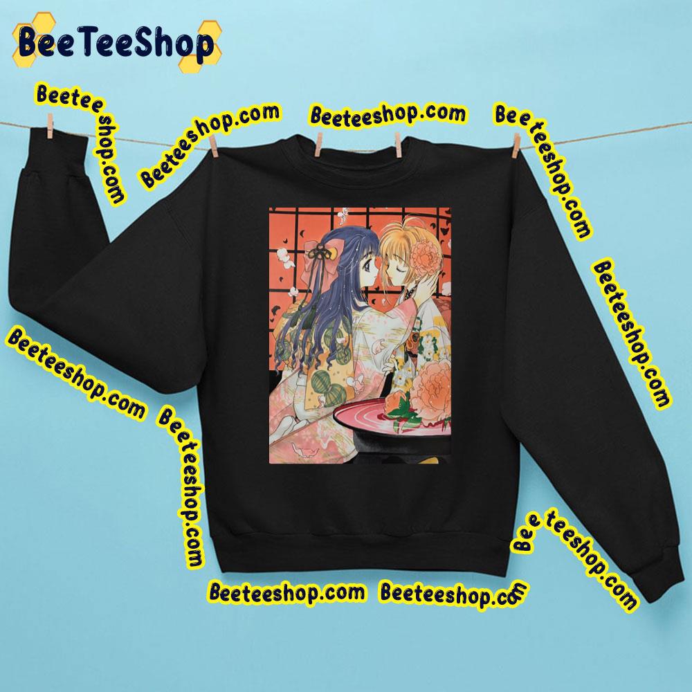 Cardcaptor Sakura Sakura Kinomoto And Tomoyo Daiouji Painting Trending Unisex Sweatshirt