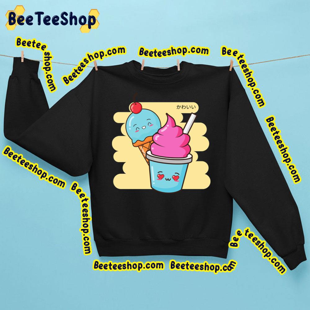 Cherry Ice Cream Sundae Kawaii Artwork Trending Unisex Sweatshirt